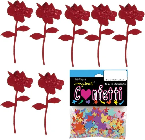 Vista 3 de Confeti Rose Open Red - Paquete al por menor #9254 QS0