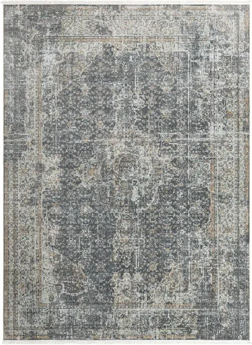 Vista 8 de Unique Loom Baracoa Collection - Alfombra de área La Cabana (2' 2" x 3' 1", gris humo/marrón)