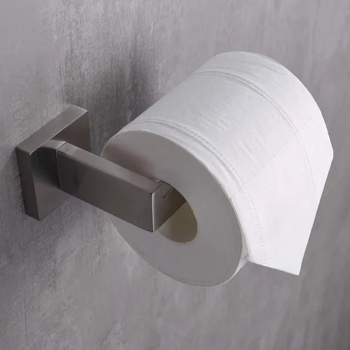 Vista 3 de TASTOS Soporte de Papel Higiénico de Níquel Cepillado, Dispensadores y Colgadores de Rollo de Papel Higiénico Montados en Pared para Baño y Cocina