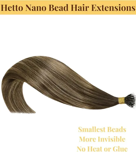 Vista 58 de 【Descuento】Hetto - Extensiones de cabello con cinta adhesiva, 40g, extensiones de cabello humano, color rubio ceniza oscuro degradado a rubio medio