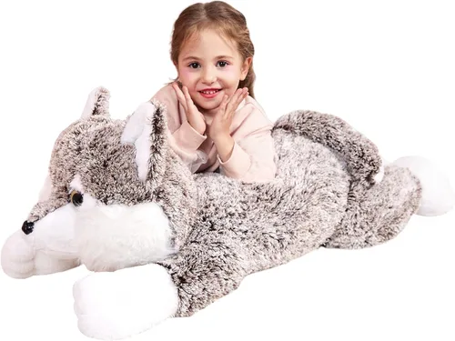Vista 17 de IKASA Juguete de peluche de conejo gigante de 37.5 pulgadas, juguetes grandes y suaves para niños, niñas, niños y novias