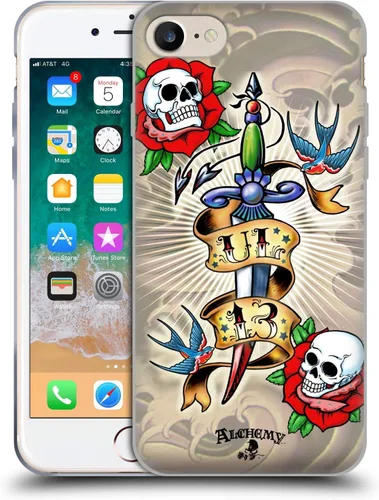 Vista 53 de Head Case Designs Funda de gel con licencia oficial de Alchemy Gothic 13 Dagger Illustration [protección de grado militar] compatible con Apple