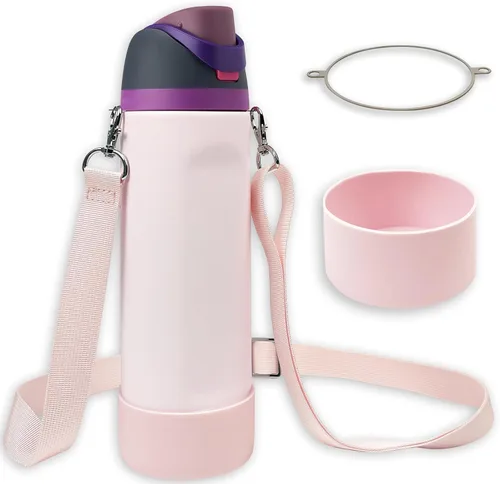 Vista 10 de Silicone Boot Set for Owala Water Bottle 24 oz, 32 oz, 40 oz - Includes Non-Slip Sleeve, Shoulder Strap & Handle Strap, Perfect Owala Accessories