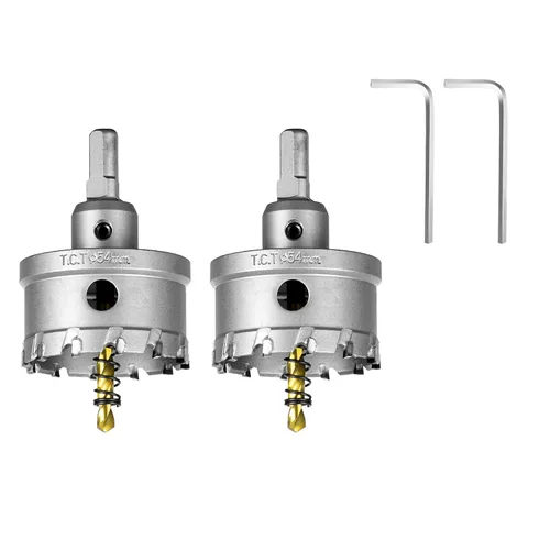Vista 39 de SALI Kit de sierra perforadora TCT de 1 pulgada (1.024 in) con punta de carburo de tungsteno con broca piloto chapada en titanio para metal, acero