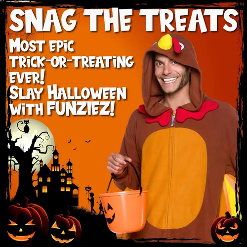 Vista 95 de Funziez! - Disfraz de Halloween para adultos, disfraz de animales y criaturas marinas, mameluco afelpado para cosplay, para mujeres y hombres