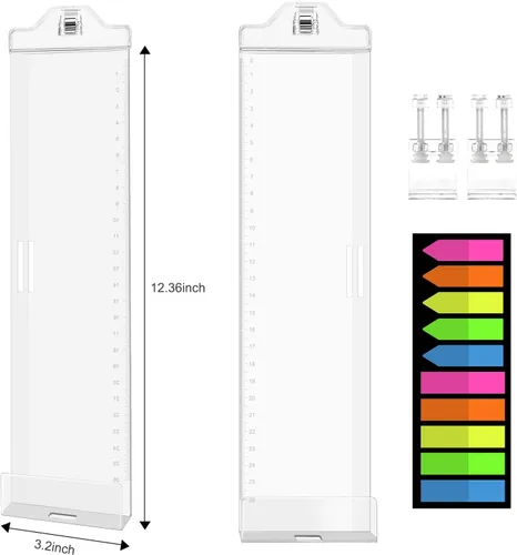Vista 3 de 2 piezas de tableros de notas adhesivas para monitor de computadora, accesorios para escritorio de oficina, panel lateral multifunción de acrílico