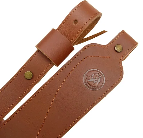 Vista 8 de Cinturón de caza de rifle de cuero acolchado cómodo correa de hombro suave cuero genuino accesorios de caza
