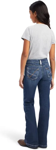 Vista 2 de ARIAT Jean Esmeralda con corte de bota para niña