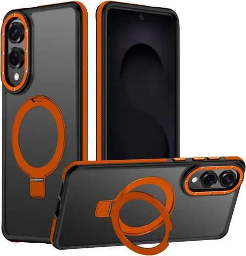 Vista 58 de Funda para Samsung Galaxy S24 Plus, soporte de anillo magnético ajustable [compatible con Magsafe], [protección a prueba de golpes de grado militar]