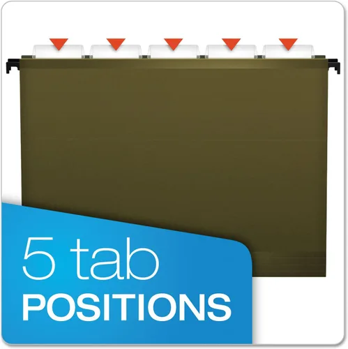Vista 6 de Pendaflex Surehook fólders de archivos colgantes reforzados, Verde (Standard Green)