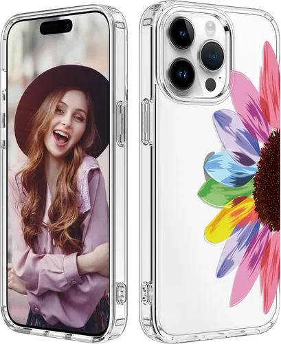 Vista 11 de ZQWY Funda compatible con iPhone 14/iPhone 13, estética transparente con diseño con protector de pantalla, protector de lente de cámara, a prueba