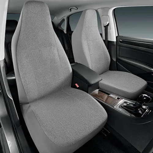 Vista 9 de Road Comforts Fundas de asiento de coche para asiento delantero, respaldo alto, protector de asiento de lino transpirable resistente, compatible