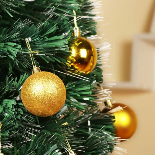 Vista 6 de QueenBox® 24 bolas de Navidad de plástico de 1.18 pulgadas para decoración de árbol de Navidad, vacaciones y fiestas