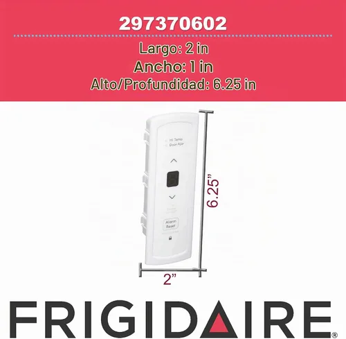Vista 3 de Frigidaire 297370602 Tablero de control principal para congeladores, blanco