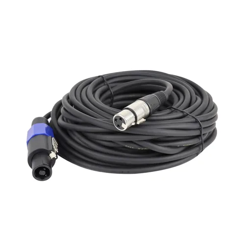Vista 11 de HBU Livehouse Pro PA DJ Audio Speakon - Paquete de 2 cables de 30 pies compatibles con doble punta de altavoz a amplificador de alimentación