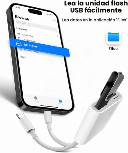 Vista 5 de Lector de tarjetas SD para iPhone iPad Lightning USB-C Adaptador de tarjeta de memoria de doble conector con ranuras dobles y puerto USB Visor