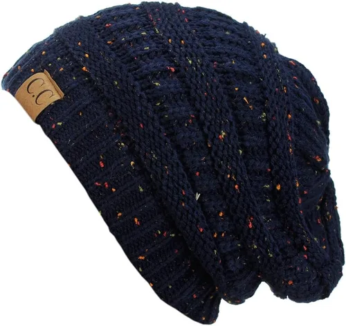 Vista 7 de C.C Trendy Warm Chunky Soft Stretch Cable Knit Beanie