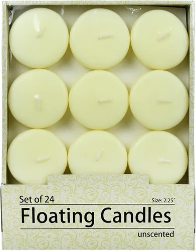 Vista 2 de Zest Candle Velas flotantes marfil de 2 1/4 pulgadas