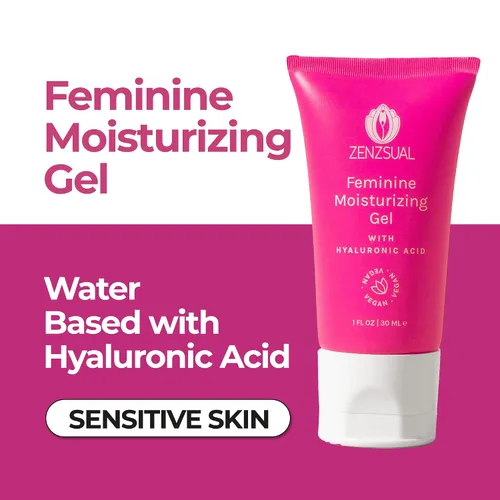 Vista 2 de ZENZSUAL Combo de limpiador de espuma femenina + gel íntimo con ácido hialurónico - Hidratante vaginal y limpiador equilibrado de pH Duo