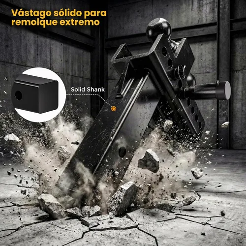 Vista 4 de CAMMOO Enganche de remolque ajustable para receptor de 2.5 pulgadas