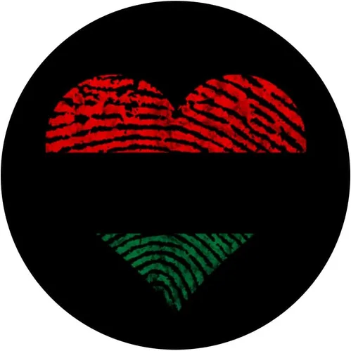 Vista 3 de Corazón afroamericano Historia negra Bandera panafricana de la UNIA PopSockets PopGrip intercambiable