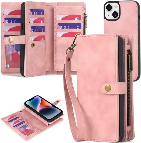 Vista 57 de TwoHead Funda tipo cartera para iPhone 12 Pro Max con tarjetero, funda magnética desmontable para teléfono 12 Pro Max, piel sintética, a prueba