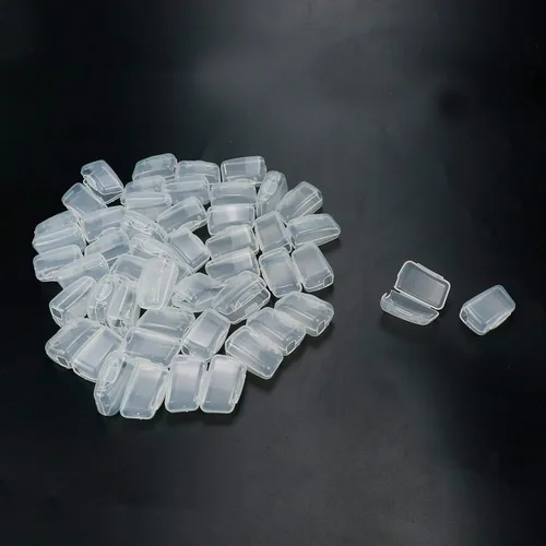Vista 5 de 50 tapas para cepillos de dientes, funda protectora de cabeza de cepillo de dientes para viajes u hogar, color blanco transparente These 50