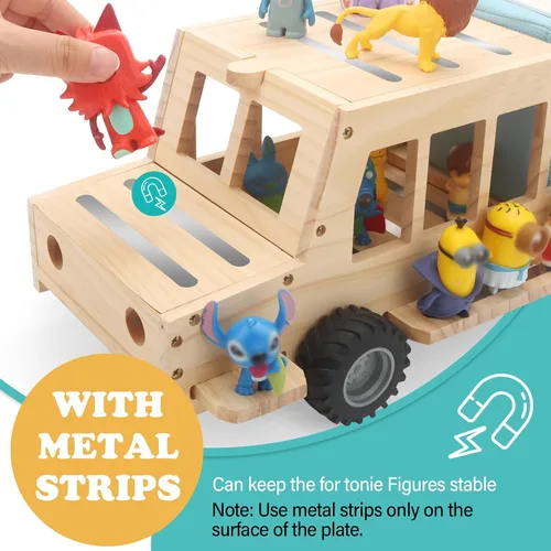 Vista 3 de para Caja Organizadora de Estantería Tonie, para Estante Magnético Tonie, Compatible con Caja Tonie Box 1/2 Reproductor, Figuras de Personajes