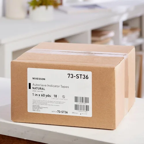 Vista 3 de McKesson Cinta indicadora de autoclave, natural, 1 in x 60 yardas, 18 ct Vapor