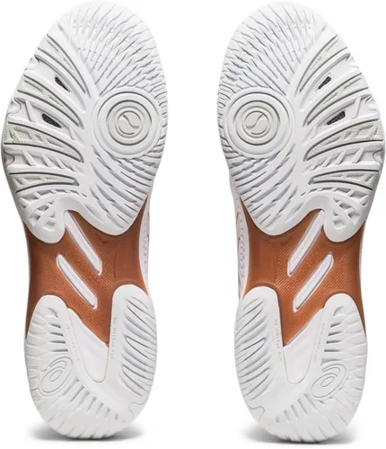 Vista 7 de ASICS Zapatos de voleibol Netburner Ballistic FlyteFoam para mujer, Blanco