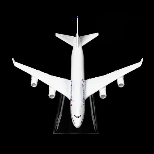 Vista 3 de 24-Hours Air France Plane B747 Aleación Metal Avión Modelos Die-cast 1:400