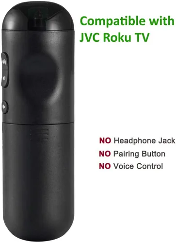 Vista 4 de Reemplazo de control remoto para JVC Roku TV LT-32MAW388 LT-40MAB588 LT-43MAW588 LT-49MAW598 LT-50MAW595 LT-65MAW595