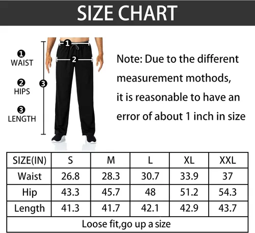Vista 7 de Butrends Pantalones deportivos de malla para hombre con cordón en la cintura elástica, pantalones deportivos con parte inferior abierta