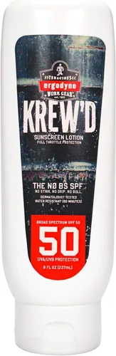 Vista 11 de Ergodyne KREW'D 6352 Loción de protección solar, amplio espectro SPF 50, resistente al agua, tamaño de viaje de 1.5 onzas, paquete de 12