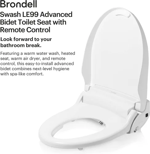 Vista 3 de Brondell - Asiento de bidé electrónico