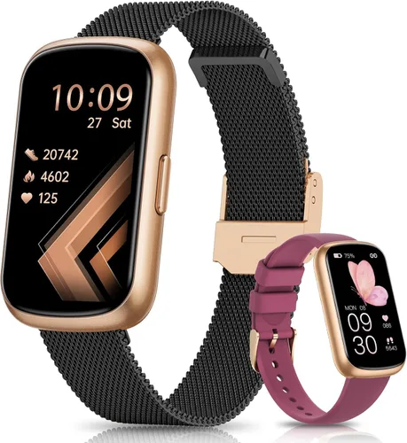 Vista 11 de DEKELIFE Monitor de actividad física, relojes inteligentes para mujeres/hombres, reloj con monitor de frecuencia cardíaca 24/7 con monitor de sueño