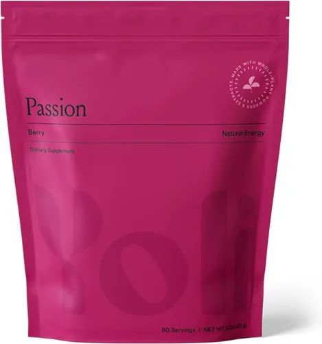 Vista 11 de Mezcla de bebida en polvo de energía Yoli® Passion - Mezcla natural para bebida energética para resistencia y resistencia, 30 sobres - Berry