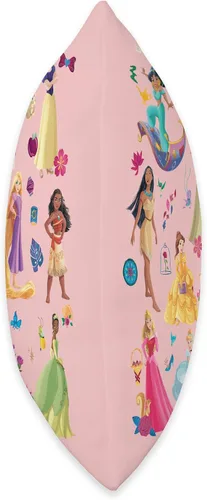 Vista 2 de Disney Almohada rosa con estampado mágico de princesa