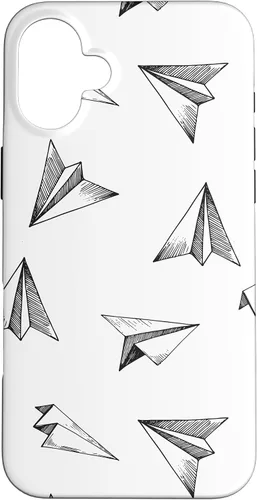 Vista 23 de Papel Avión Patrón Avión Avión Aviación Aviación Caso para iPhone 17
