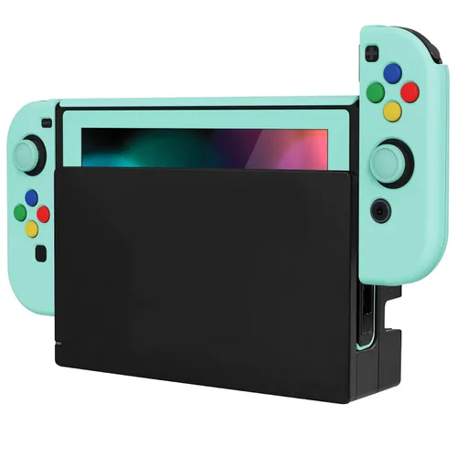 Vista 124 de PlayVital AlterGrips Ergonomic Grips Cover for Nintendo Switch, [2 Design] Interchangeable Comfort Dockable Protective Case with Screen Protector &