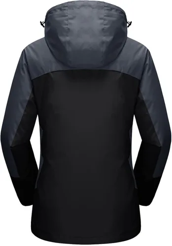 Vista 4 de MAGCOMSEN Abrigos de invierno 3 en 1 para mujer chaqueta de esquí resistente al agua cortavientos chaqueta de invierno