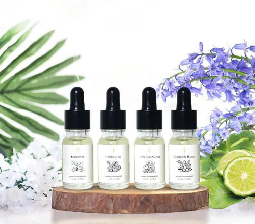 Vista 3 de PRISTINE Top 4 Hotel Blend - Juego de aceites aromáticos para difusor electrónico a base de agua para el hogar, humidificador, aroma para el hogar