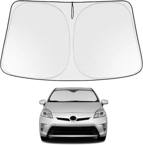 Vista 213 de Proadsy Parasol para parabrisas Rivian R1S 2022-2025 2026 de 4 capas plegable, protector de parasol frontal que bloquea los rayos UV, mantiene
