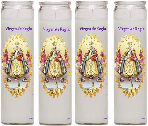 Vista 2 de Virgen de Regla Velas Juego de 2 o 4 Velas Veladoras Set de 2 o 4 Velas (2)