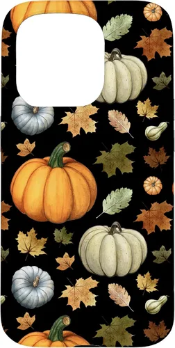 Vista 14 de iPhone 16 Falling Leaves Autumn and Pumpkin Happy Fall Case