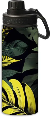 Vista 16 de Blooming Poppies - Botella de agua deportiva a prueba de fugas, 18 onzas, botellas de agua aisladas para bicicletas, fitness, yoga, senderismo, etc.