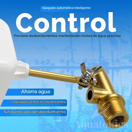 Vista 7 de Válvula de flotador de agua de 3/8" – Controlador de nivel de agua resistente de 125 PSI – Válvula de flotador de tuerca alada fácil de ajustar