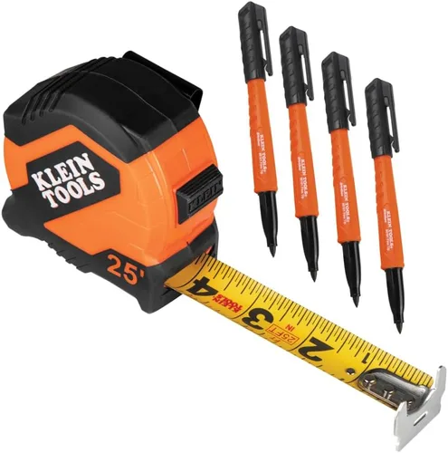 Vista 15 de Klein Tools 8610112 Skribes Marcadores Permanentes de Punta Fina, Tinta de Grado Profesional, Marcador Multisuperficie para Sitios de Trabajo