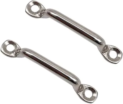 Vista 2 de Kayak Pad Eye 316 - Correas de ojo de acero inoxidable Bimini para barco, amarrar, bucles de cubierta de kayak, almohadilla de 0.197 in, 2.362