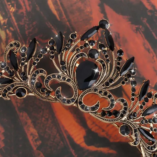 Vista 30 de Coronas para mujer Tiara para niñas Corona de princesa, 1 unidad (paquete de 1), Metal